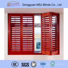 Cortinas de obturador de janela de plantação de madeira acessível feitas na China